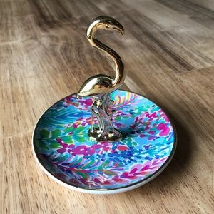 Lilly Pulitzer flamingo ring holder NWT
